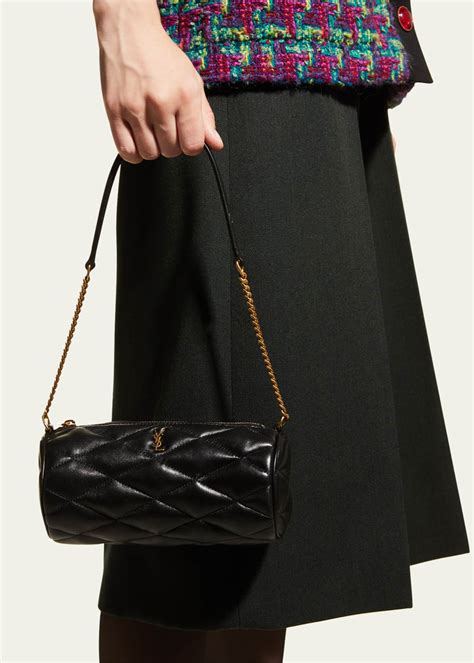 Saint Laurent Sade Quilted Leather Tube Bag.